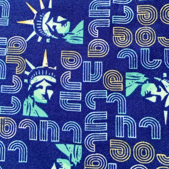 LulaRoe Americana One Size (OS) Leggings - Picture 2 of 2